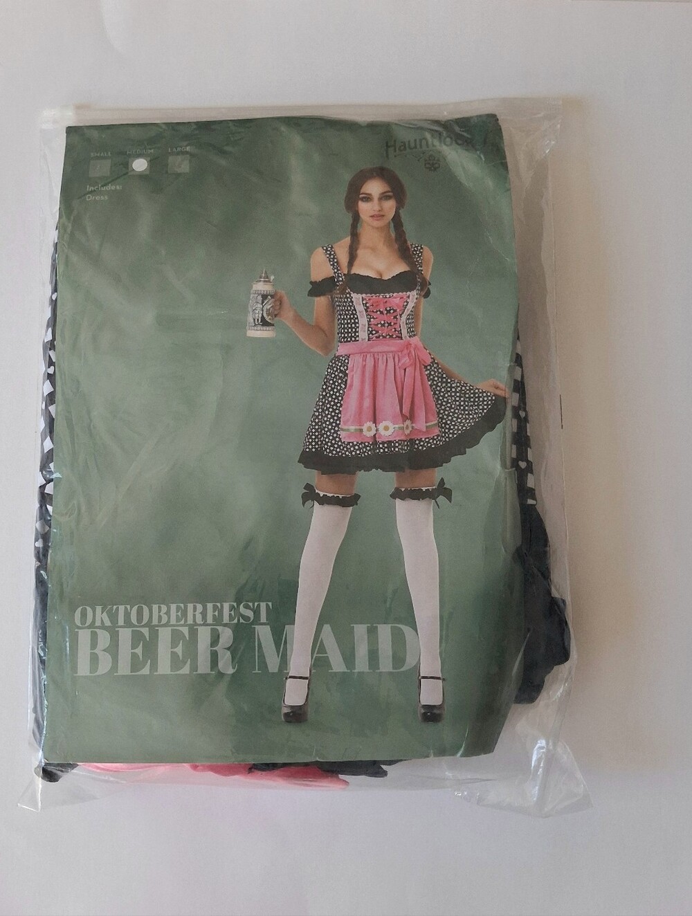 New Oktoberfest Beer Wench Maid Women's Costume Halloween Party Size Medium